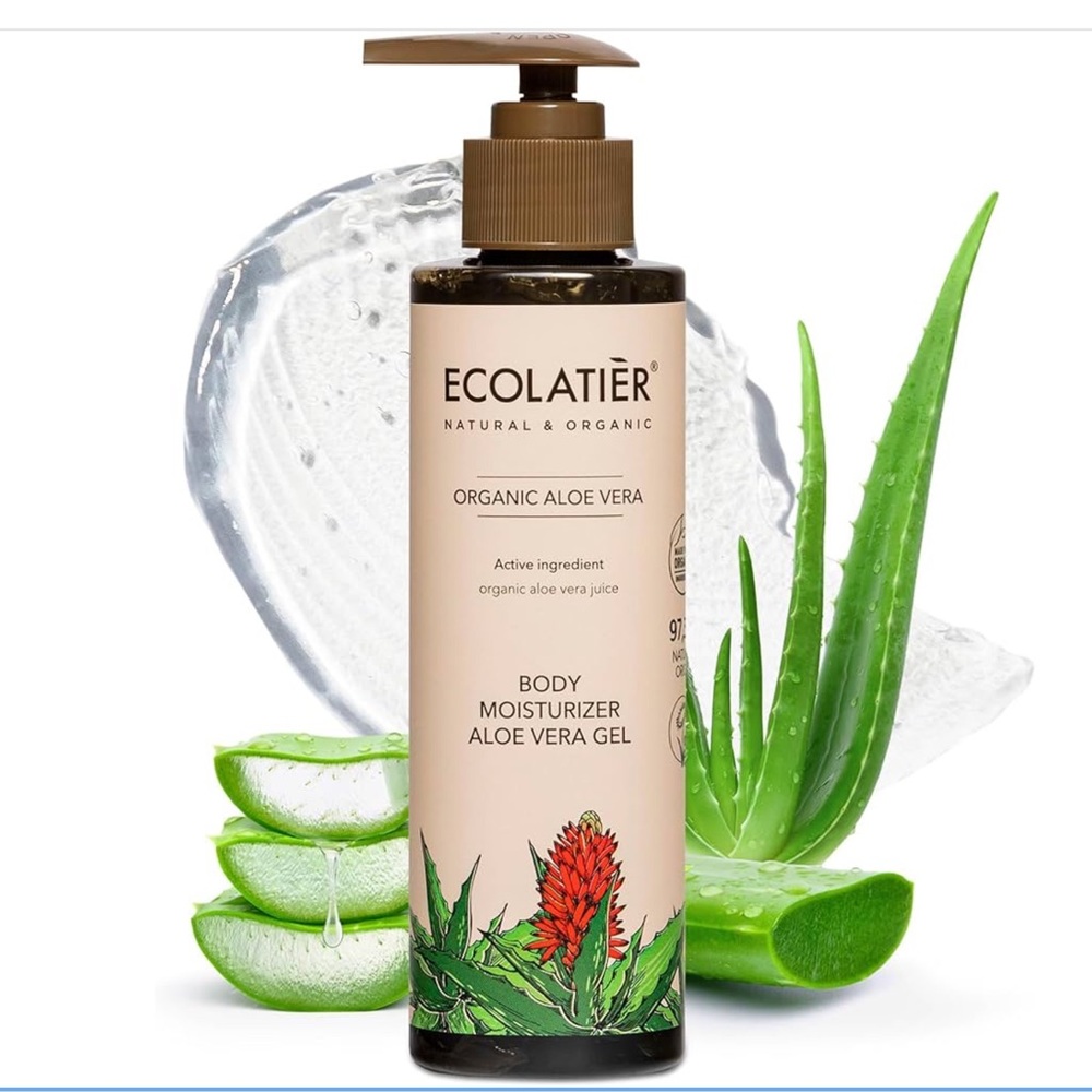 ECOLATIÈR Aloe Vera Gel Body Moisturizer In-Shower 6.7 oz New